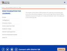 Tablet Screenshot of d128foundation.org